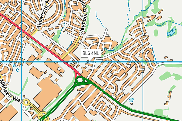 BL6 4NL map - OS VectorMap District (Ordnance Survey)