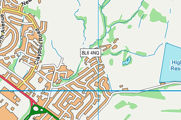 BL6 4NQ map - OS VectorMap District (Ordnance Survey)