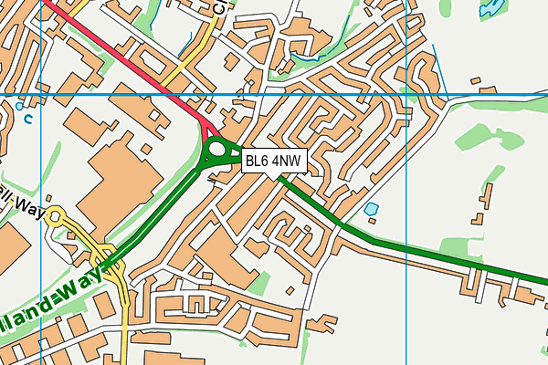 BL6 4NW map - OS VectorMap District (Ordnance Survey)