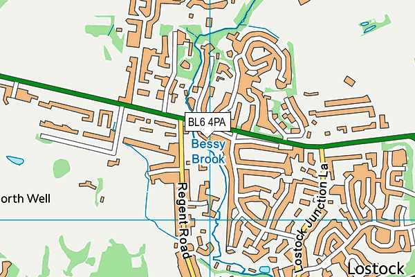 BL6 4PA map - OS VectorMap District (Ordnance Survey)