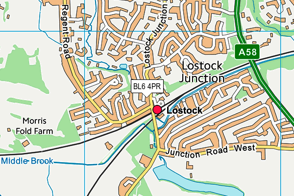 BL6 4PR map - OS VectorMap District (Ordnance Survey)