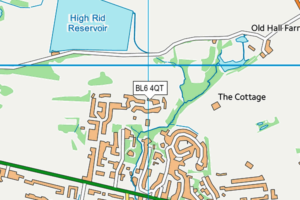 BL6 4QT map - OS VectorMap District (Ordnance Survey)