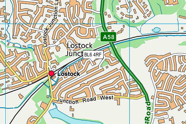 BL6 4RF map - OS VectorMap District (Ordnance Survey)