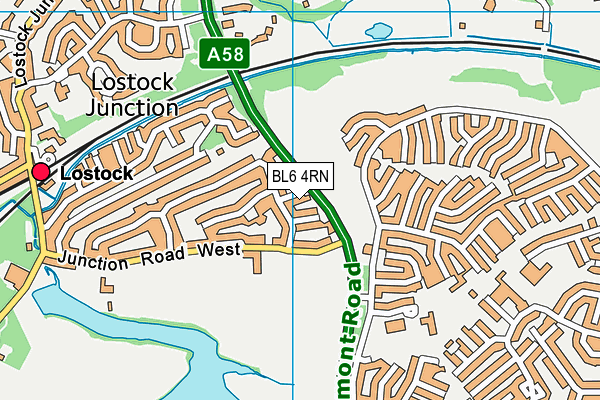 BL6 4RN map - OS VectorMap District (Ordnance Survey)