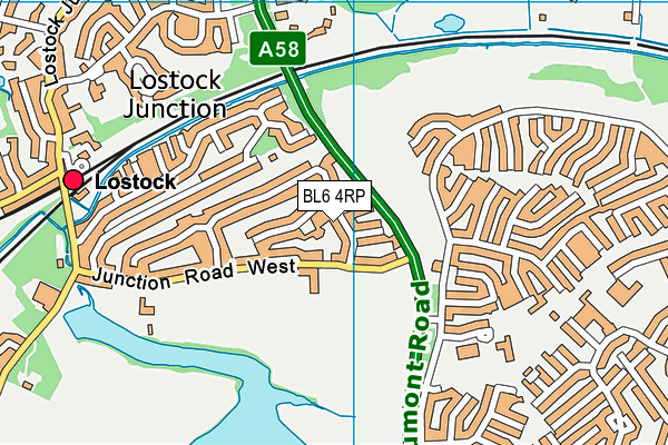 BL6 4RP map - OS VectorMap District (Ordnance Survey)