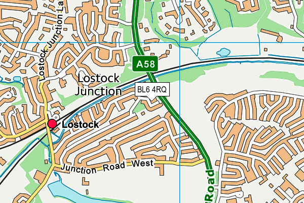 BL6 4RQ map - OS VectorMap District (Ordnance Survey)