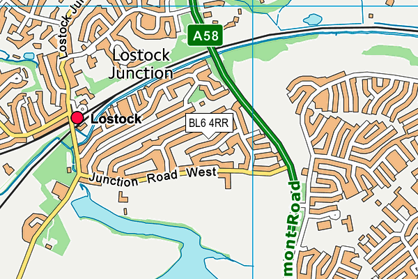 BL6 4RR map - OS VectorMap District (Ordnance Survey)