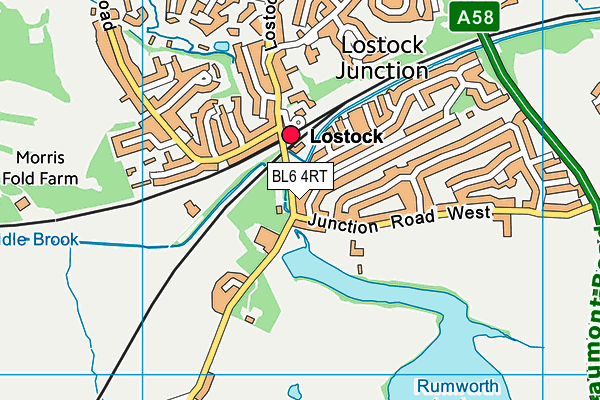 BL6 4RT map - OS VectorMap District (Ordnance Survey)