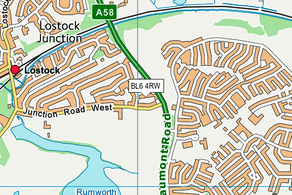 BL6 4RW map - OS VectorMap District (Ordnance Survey)