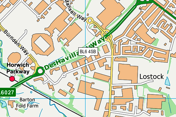 BL6 4SB map - OS VectorMap District (Ordnance Survey)