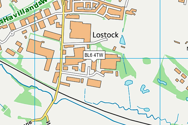 BL6 4TW map - OS VectorMap District (Ordnance Survey)