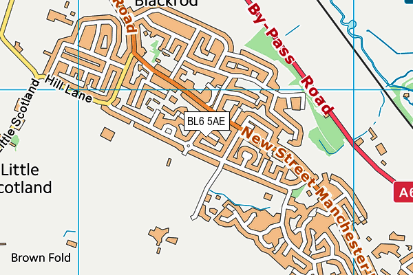 BL6 5AE map - OS VectorMap District (Ordnance Survey)