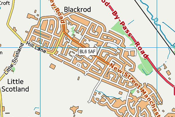 BL6 5AF map - OS VectorMap District (Ordnance Survey)