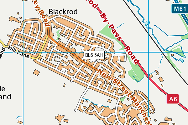 BL6 5AH map - OS VectorMap District (Ordnance Survey)