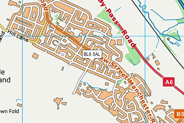 BL6 5AL map - OS VectorMap District (Ordnance Survey)