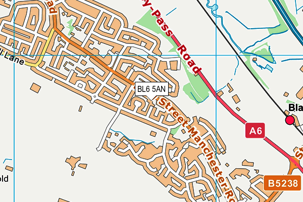 BL6 5AN map - OS VectorMap District (Ordnance Survey)