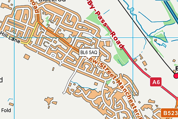 BL6 5AQ map - OS VectorMap District (Ordnance Survey)