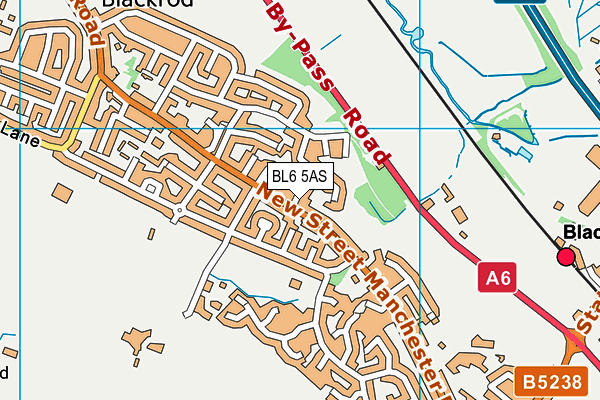 BL6 5AS map - OS VectorMap District (Ordnance Survey)