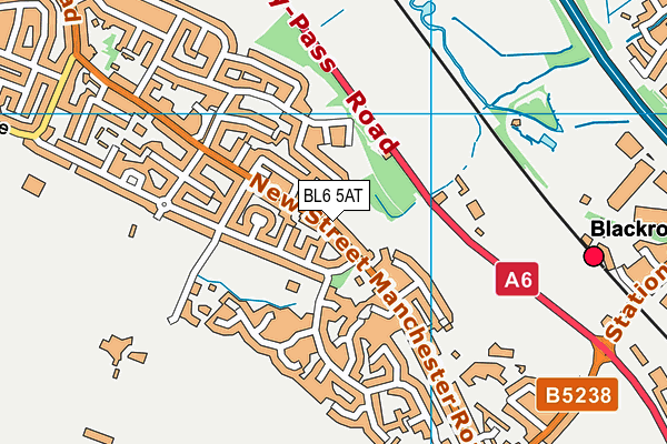 BL6 5AT map - OS VectorMap District (Ordnance Survey)