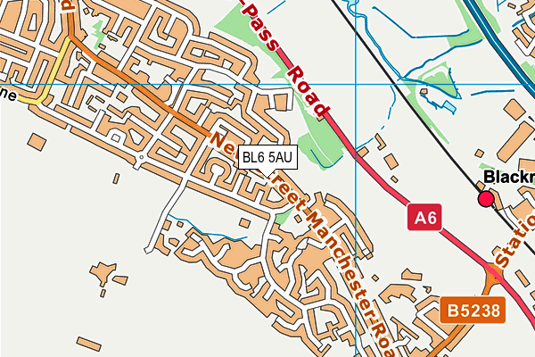 BL6 5AU map - OS VectorMap District (Ordnance Survey)