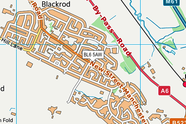 BL6 5AW map - OS VectorMap District (Ordnance Survey)