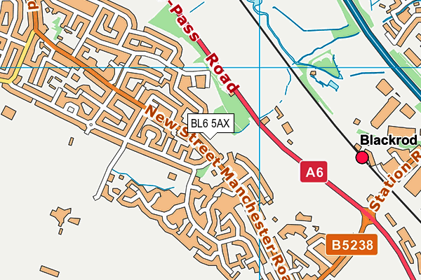 BL6 5AX map - OS VectorMap District (Ordnance Survey)