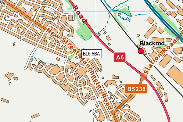 BL6 5BA map - OS VectorMap District (Ordnance Survey)