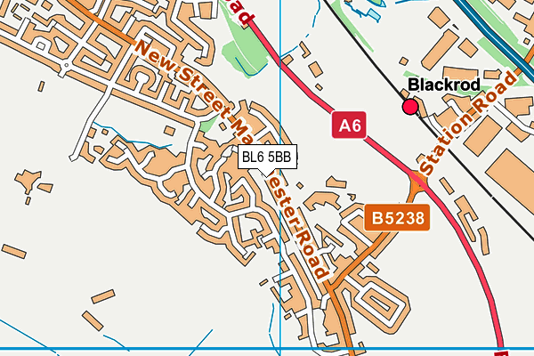 BL6 5BB map - OS VectorMap District (Ordnance Survey)
