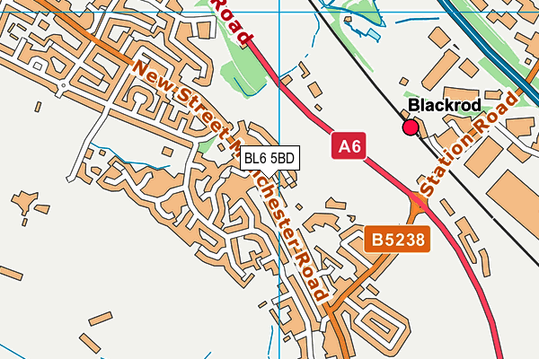 BL6 5BD map - OS VectorMap District (Ordnance Survey)