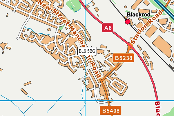 BL6 5BG map - OS VectorMap District (Ordnance Survey)