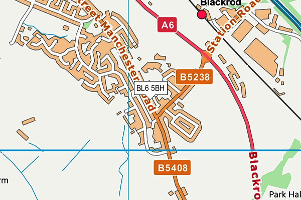 BL6 5BH map - OS VectorMap District (Ordnance Survey)