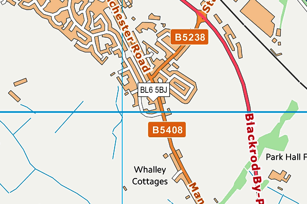 BL6 5BJ map - OS VectorMap District (Ordnance Survey)