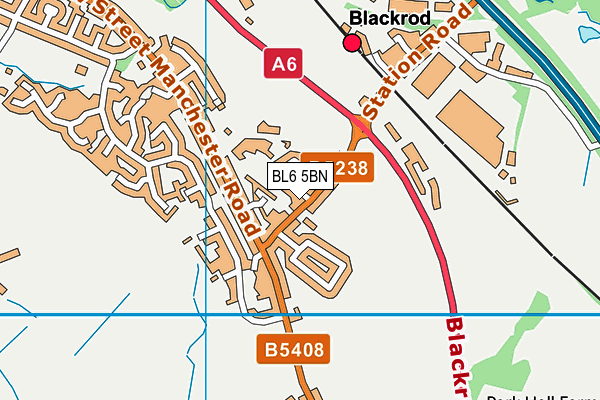 BL6 5BN map - OS VectorMap District (Ordnance Survey)