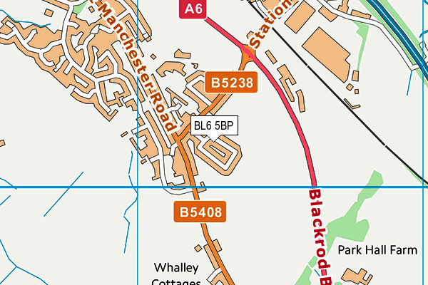 BL6 5BP map - OS VectorMap District (Ordnance Survey)