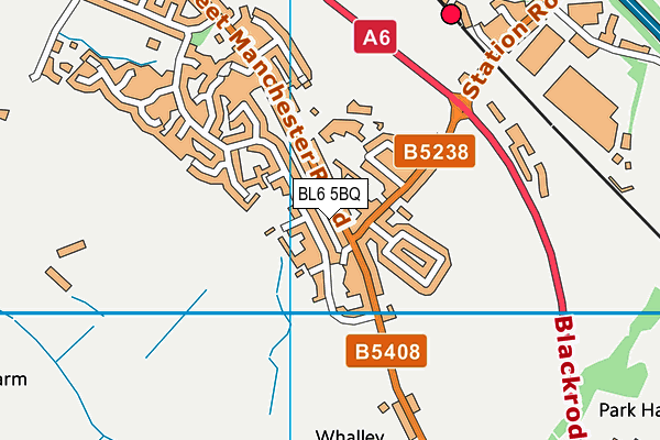 BL6 5BQ map - OS VectorMap District (Ordnance Survey)