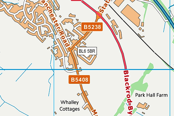 BL6 5BR map - OS VectorMap District (Ordnance Survey)