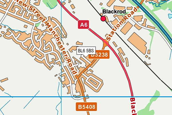 BL6 5BS map - OS VectorMap District (Ordnance Survey)
