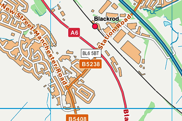 BL6 5BT map - OS VectorMap District (Ordnance Survey)