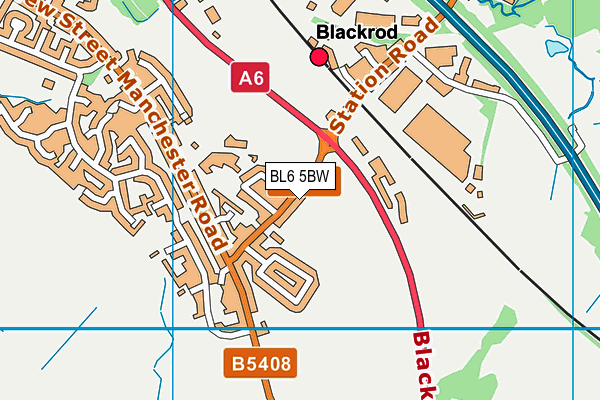 BL6 5BW map - OS VectorMap District (Ordnance Survey)