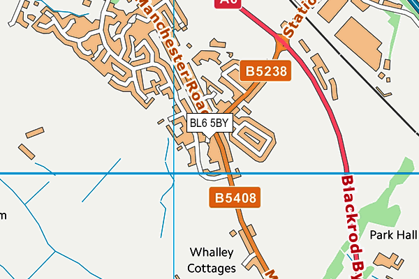 BL6 5BY map - OS VectorMap District (Ordnance Survey)