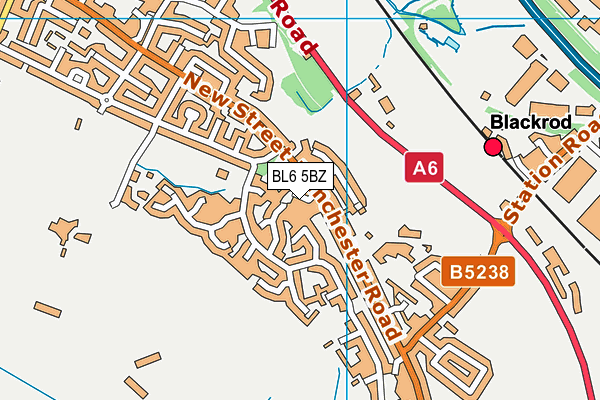 BL6 5BZ map - OS VectorMap District (Ordnance Survey)