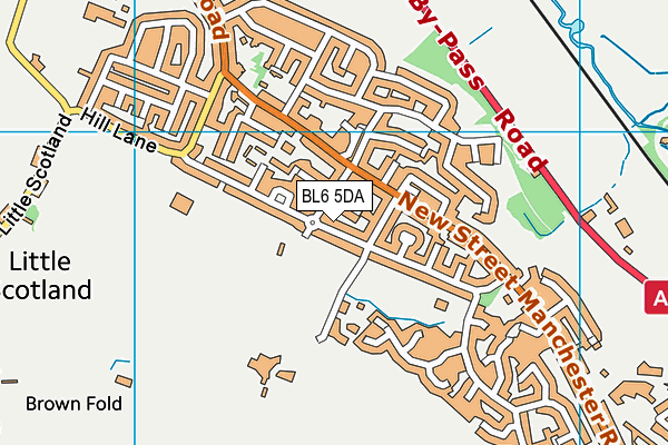 BL6 5DA map - OS VectorMap District (Ordnance Survey)