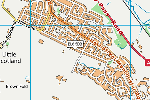 BL6 5DB map - OS VectorMap District (Ordnance Survey)