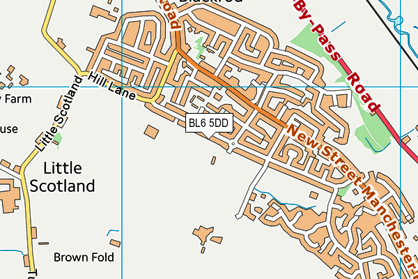 BL6 5DD map - OS VectorMap District (Ordnance Survey)