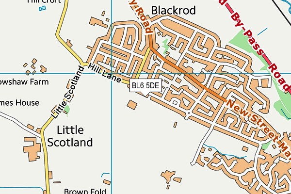 Blackrod Anglican/Methodist Primary School map (BL6 5DE) - OS VectorMap District (Ordnance Survey)