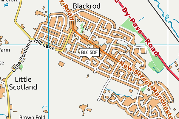 BL6 5DF map - OS VectorMap District (Ordnance Survey)