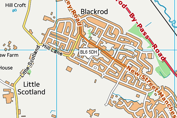 BL6 5DH map - OS VectorMap District (Ordnance Survey)