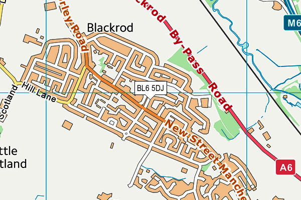 BL6 5DJ map - OS VectorMap District (Ordnance Survey)