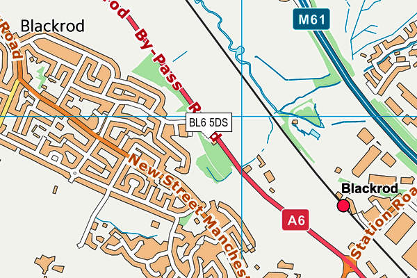 BL6 5DS map - OS VectorMap District (Ordnance Survey)