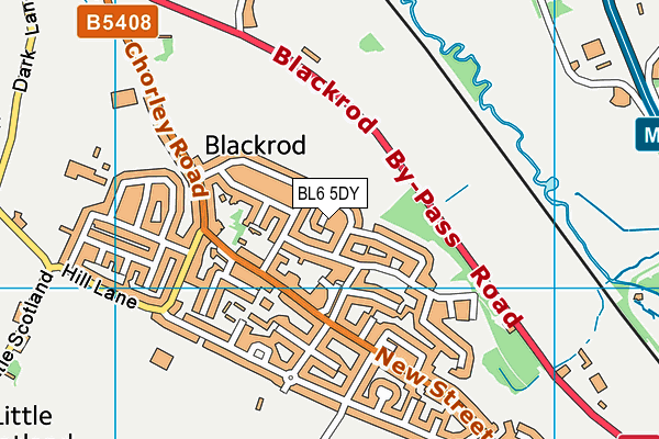 BL6 5DY map - OS VectorMap District (Ordnance Survey)